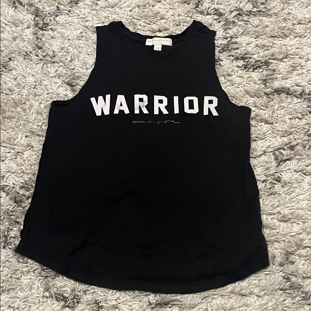 Spiritual Gangster “Warrior” tank. Black. Washed black. Size xs. Pre-owned.